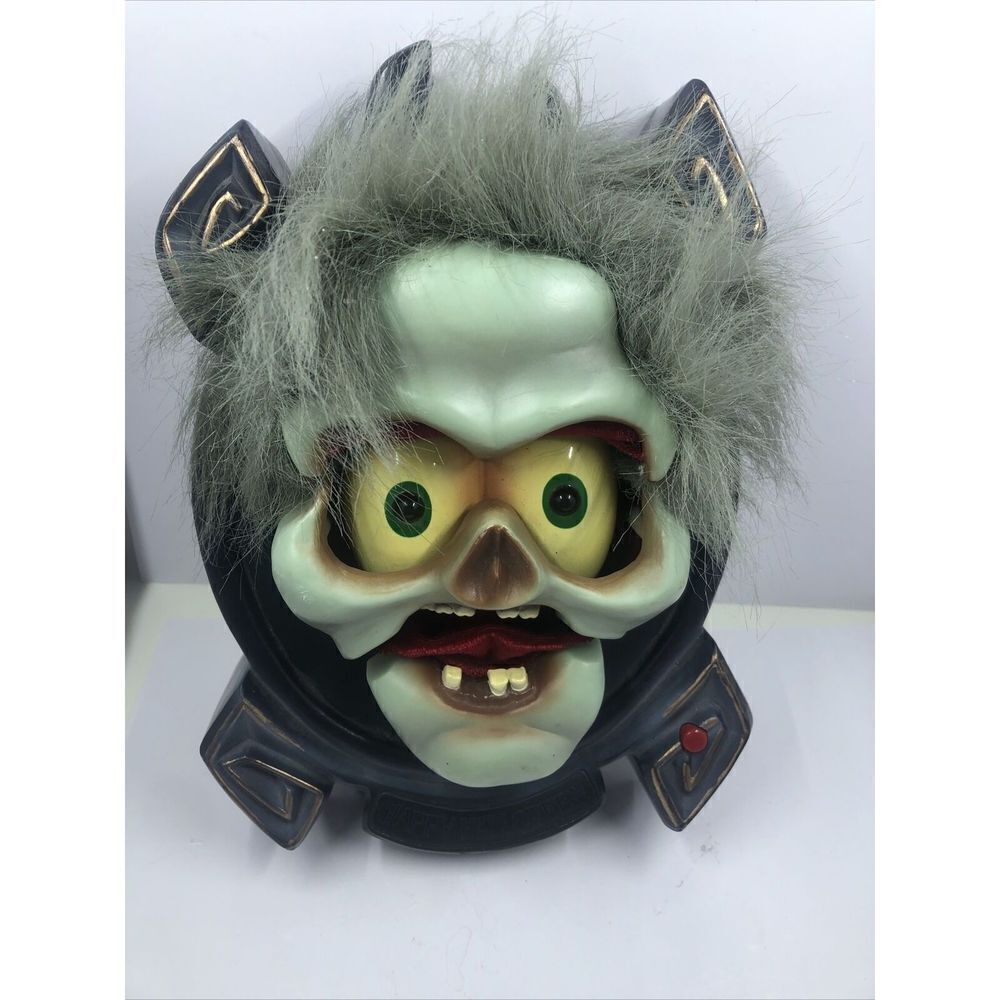 Halloween Animation Spooky Greeter Talking Animated Light Up Decoration Mask